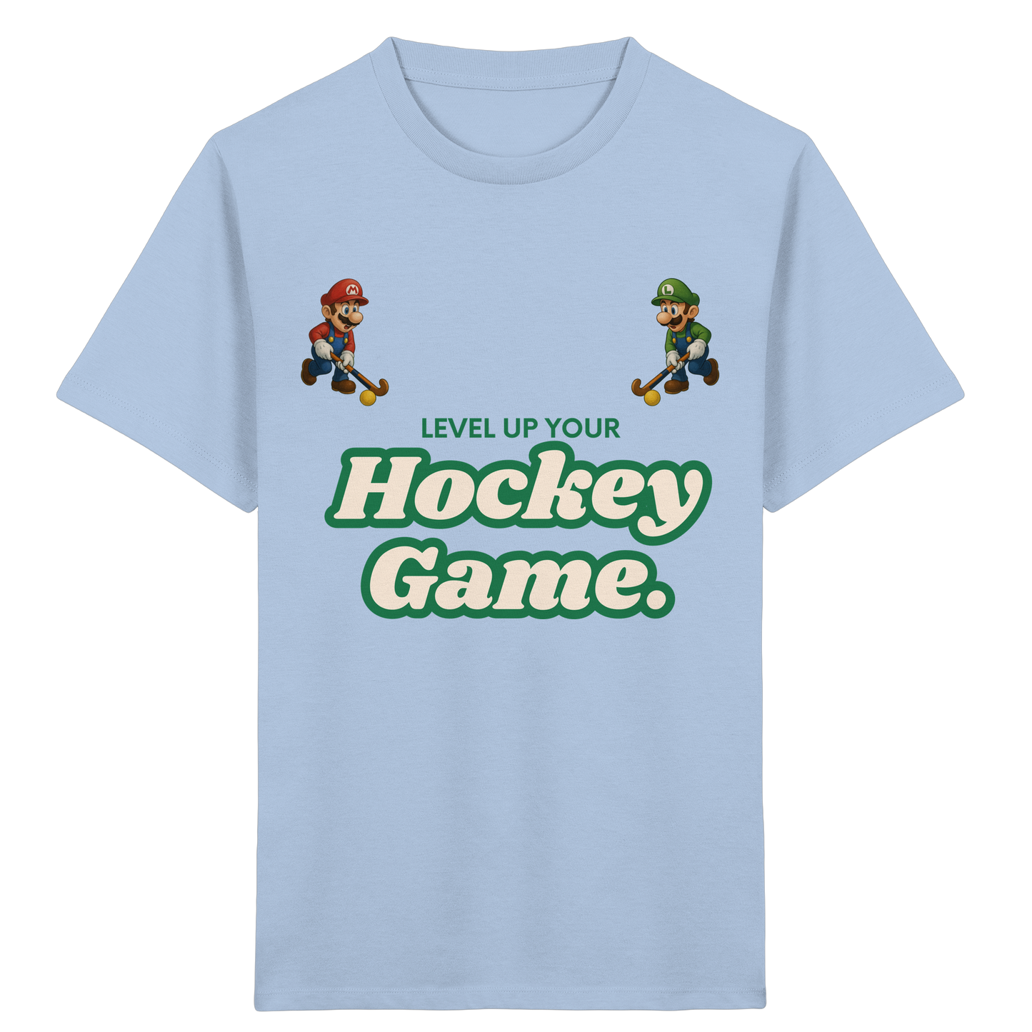 LEVEL UP YOUR HOCKEY GAME - Kids Organic Shirt - Hockeycarl