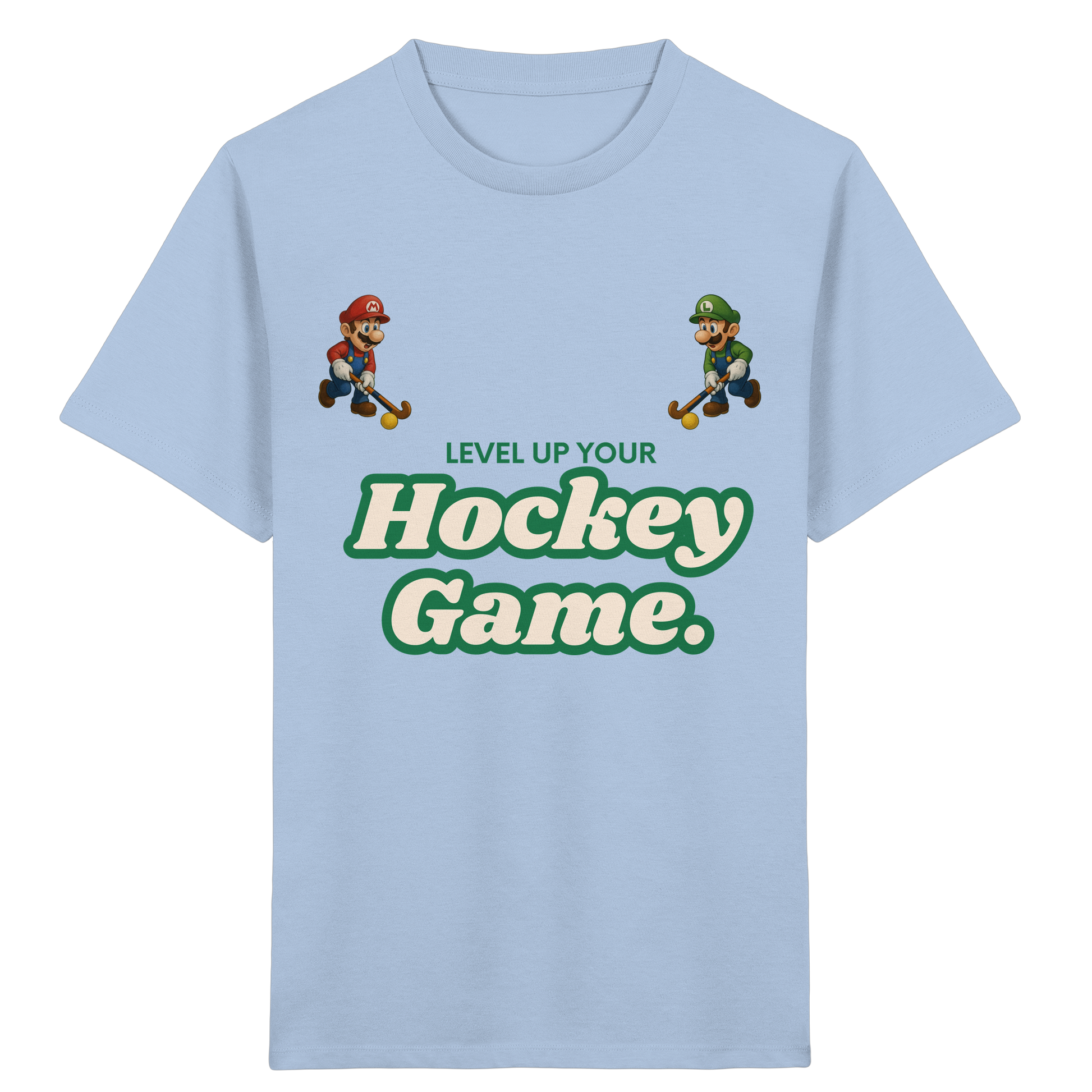 LEVEL UP YOUR HOCKEY GAME - Kids Organic Shirt - Hockeycarl