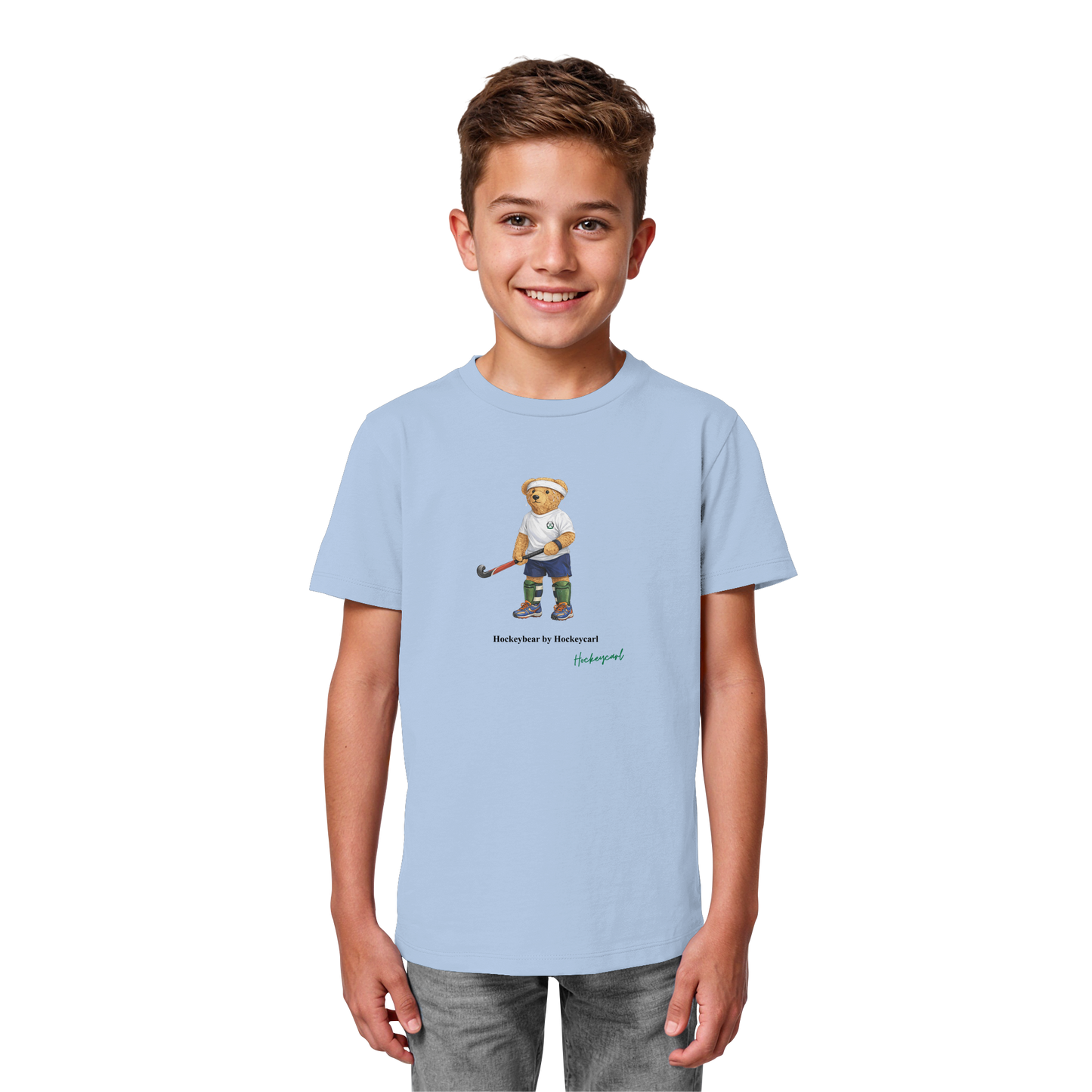 Hockeybear  - Kids Organic Shirt - Hockeycarl