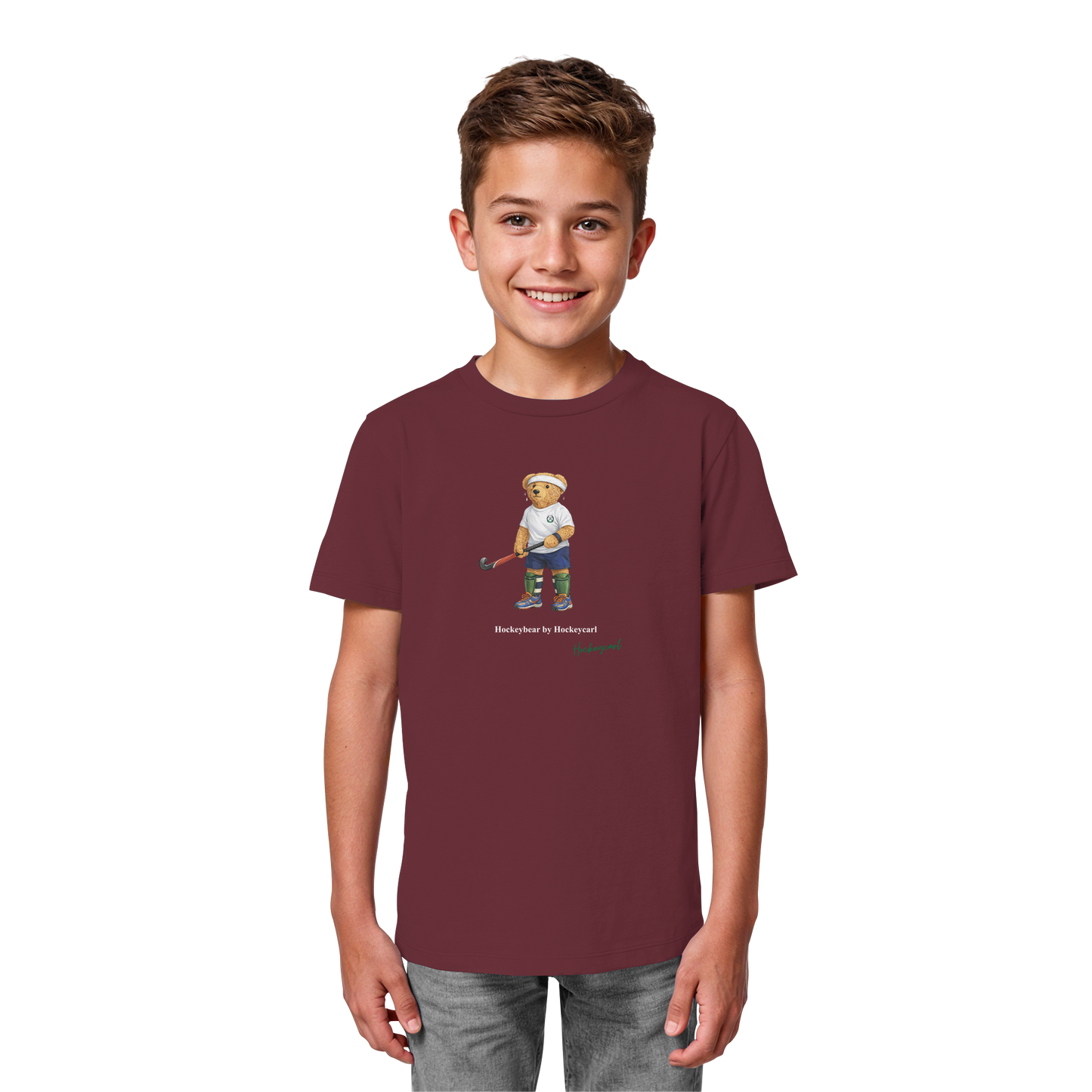 Hockeybear  - Kids Organic Shirt - Hockeycarl