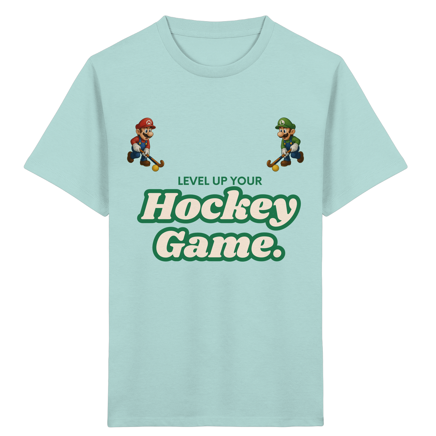 LEVEL UP YOUR HOCKEY GAME - Kids Organic Shirt - Hockeycarl
