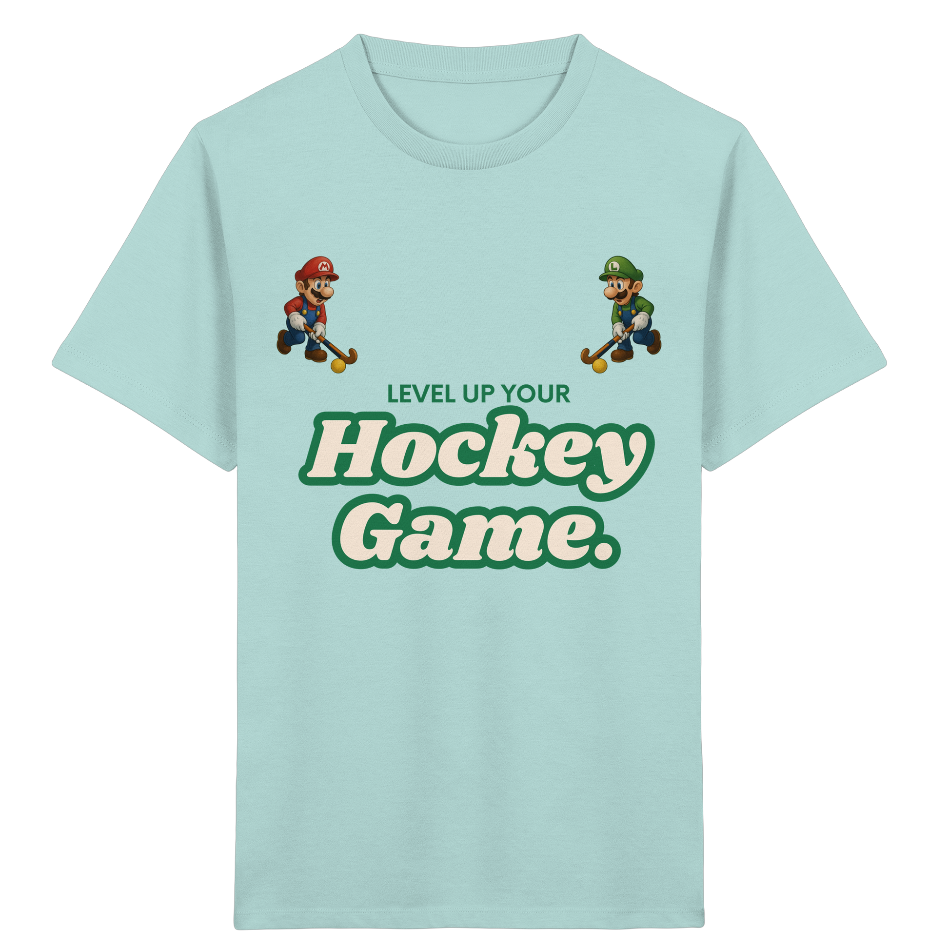 LEVEL UP YOUR HOCKEY GAME - Kids Organic Shirt - Hockeycarl