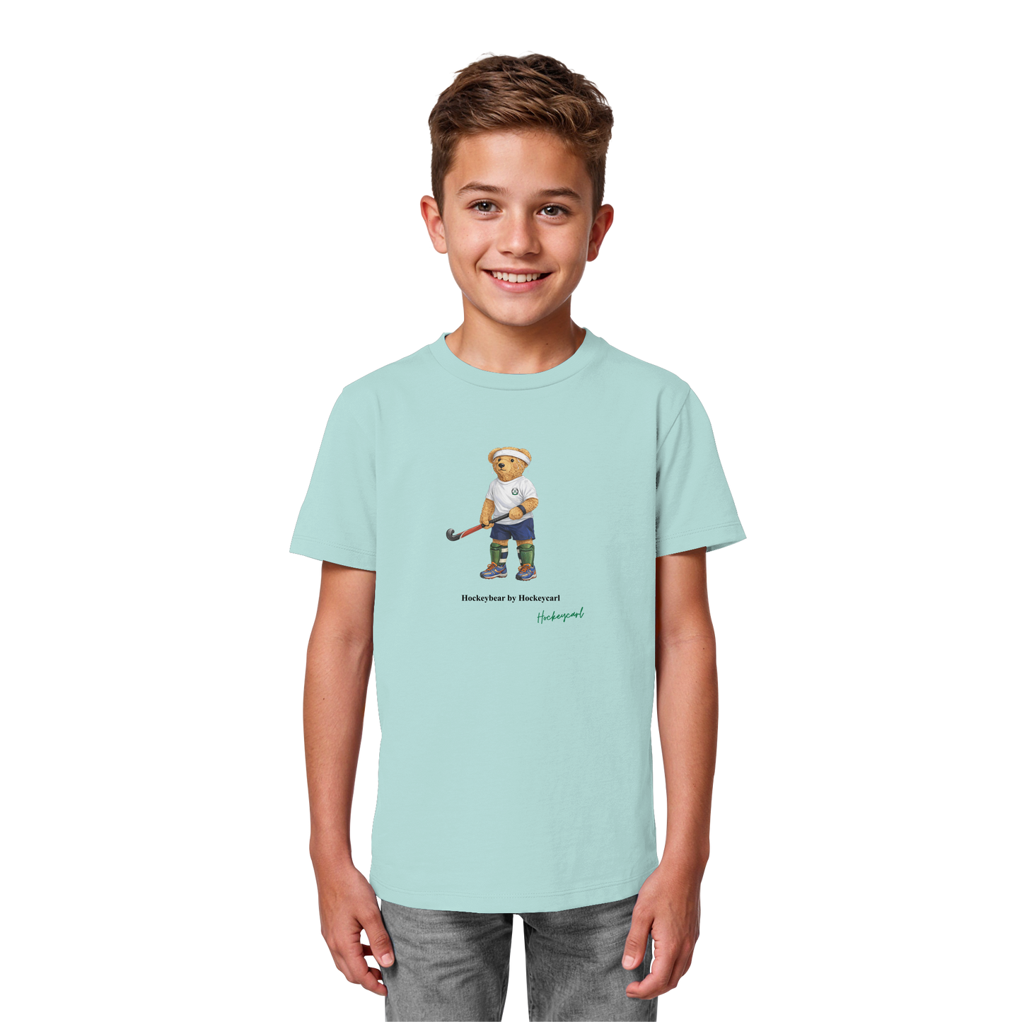 Hockeybear  - Kids Organic Shirt - Hockeycarl