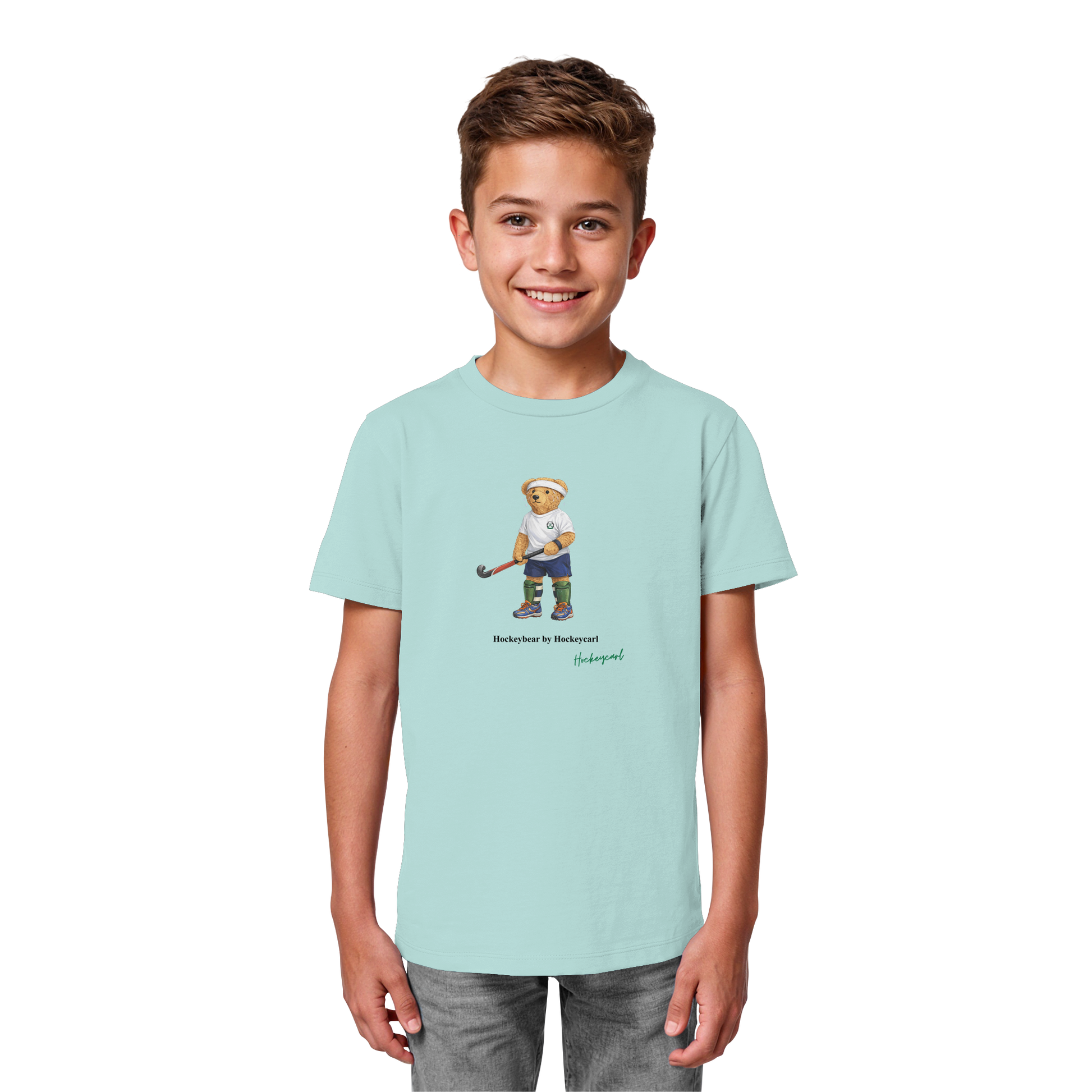 Hockeybear  - Kids Organic Shirt - Hockeycarl