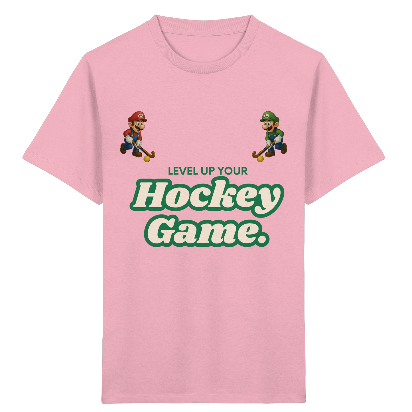 LEVEL UP YOUR HOCKEY GAME - Kids Organic Shirt - Hockeycarl