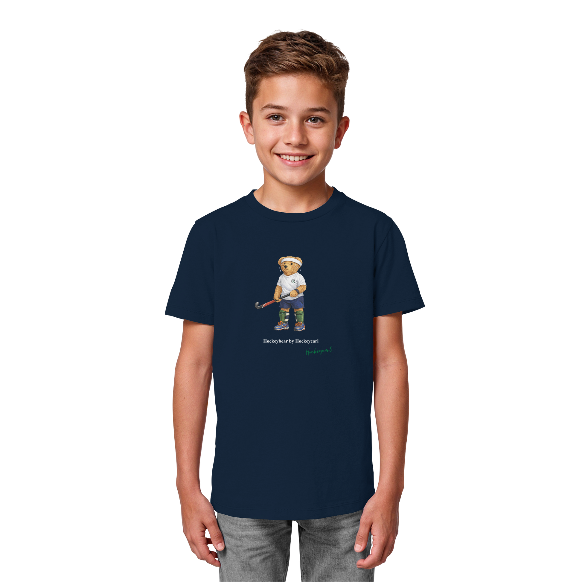 Hockeybear  - Kids Organic Shirt - Hockeycarl