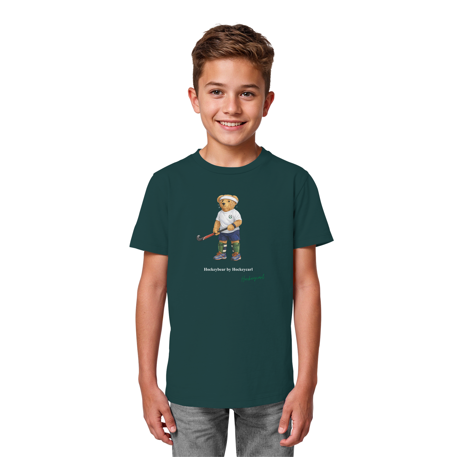 Hockeybear  - Kids Organic Shirt - Hockeycarl