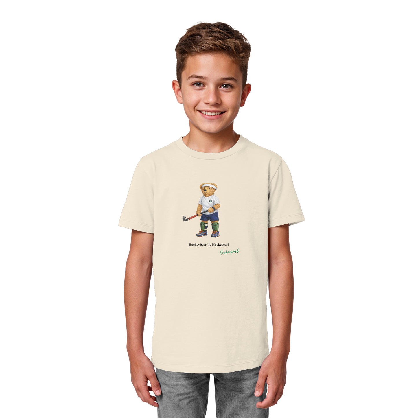Hockeybear  - Kids Organic Shirt - Hockeycarl