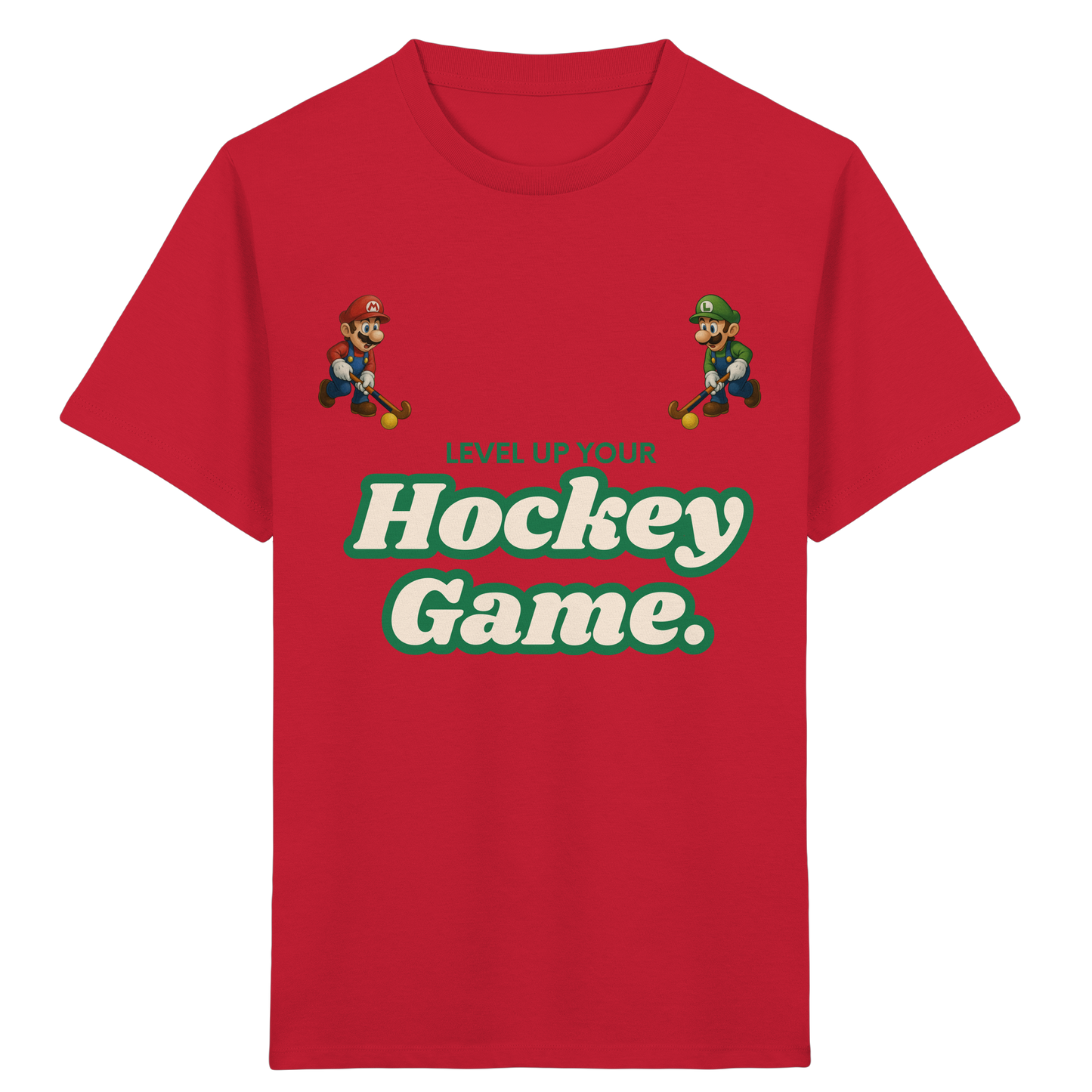 LEVEL UP YOUR HOCKEY GAME - Kids Organic Shirt - Hockeycarl