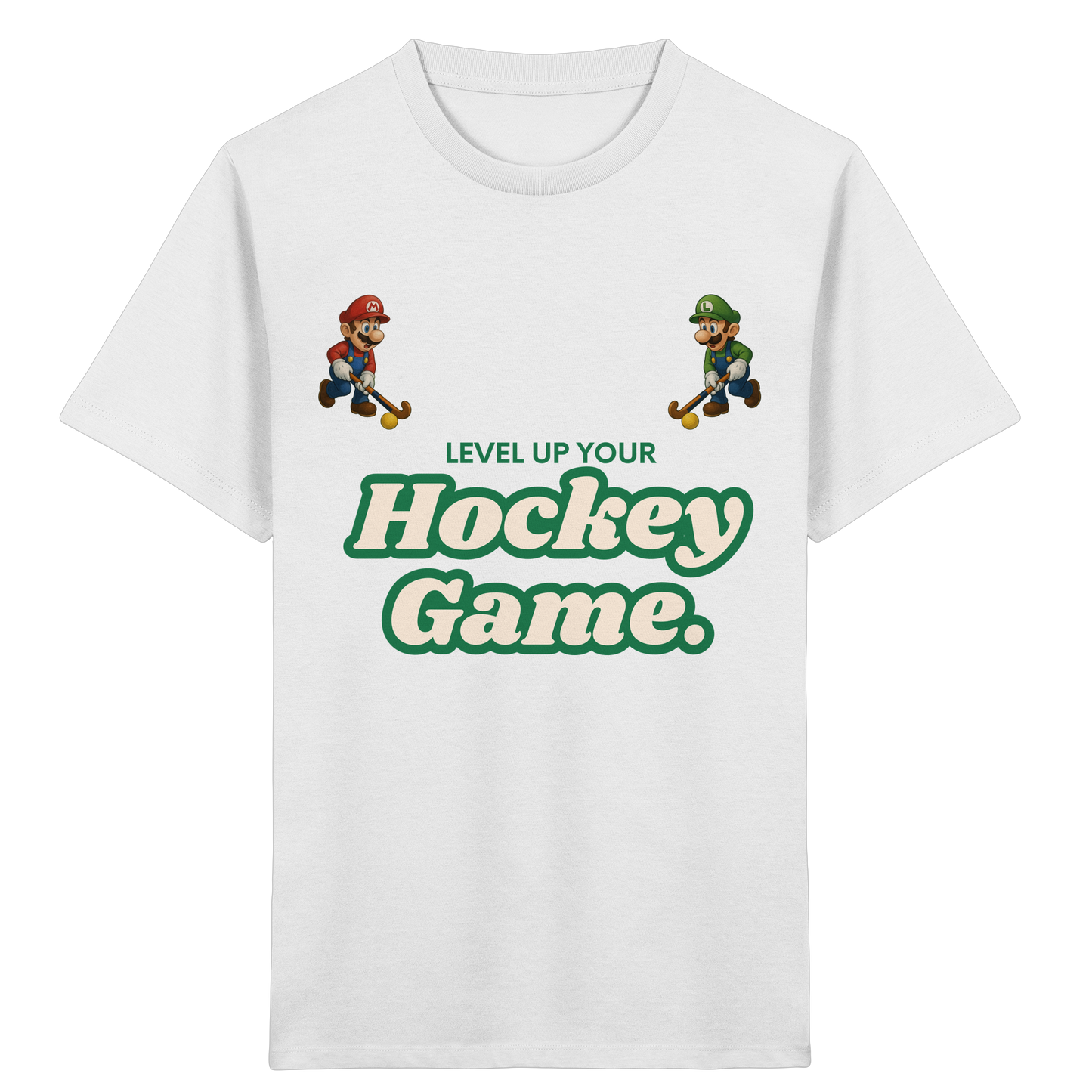 LEVEL UP YOUR HOCKEY GAME - Kids Organic Shirt - Hockeycarl
