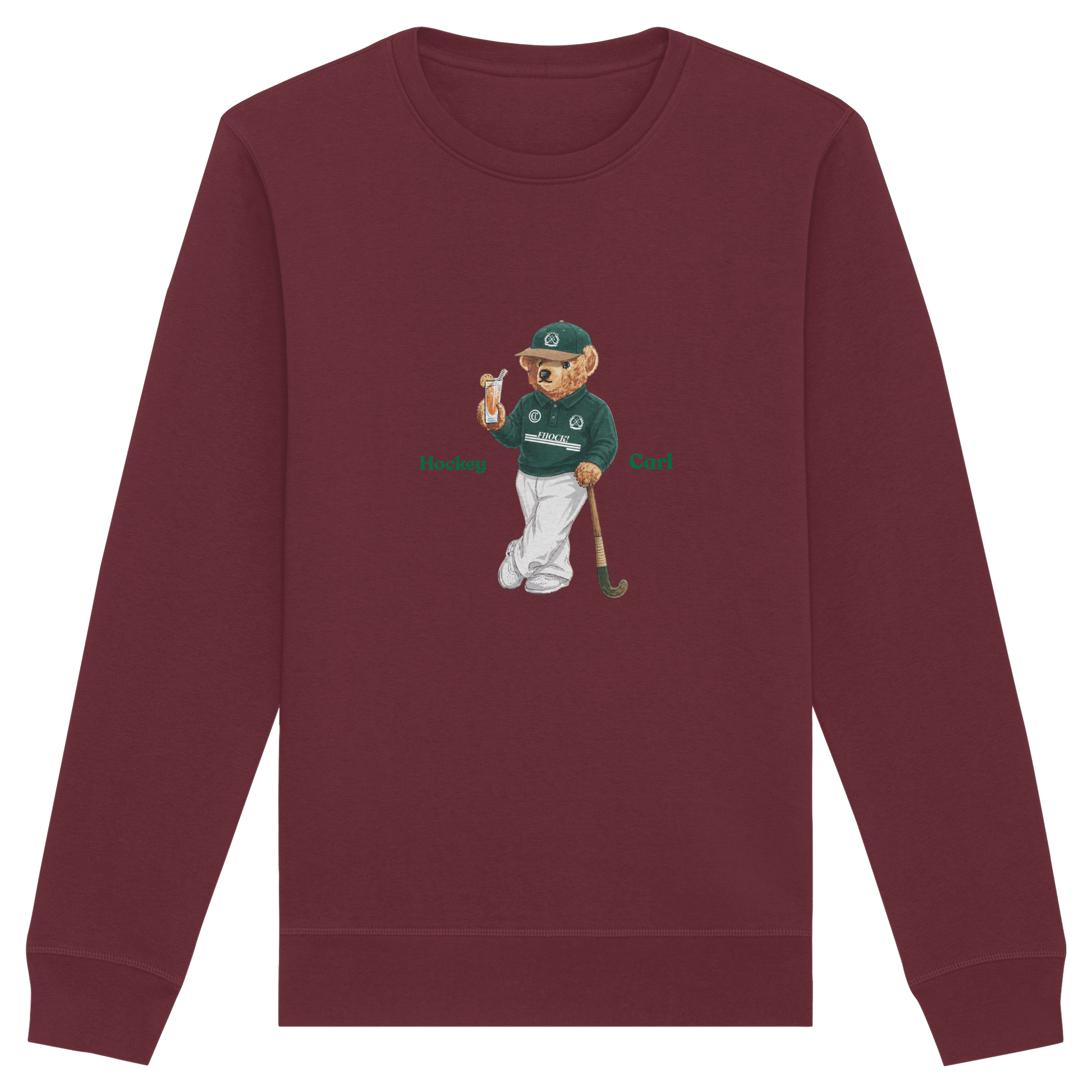 Hockeycarlbear - Organic Basic Unisex Sweatshirt - Hockeycarl