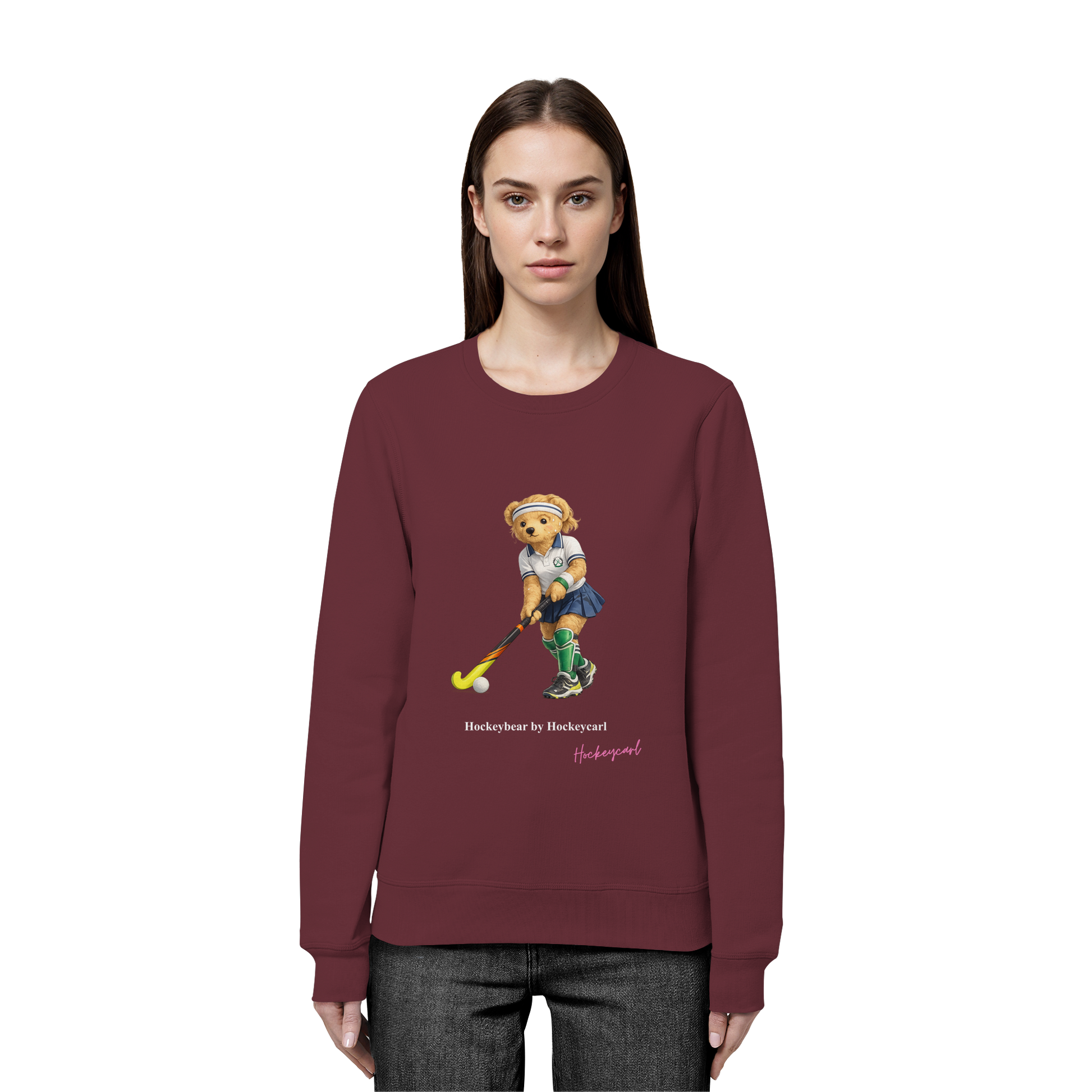 Hockeybear  - Organic Basic Unisex Sweatshirt - Hockeycarl