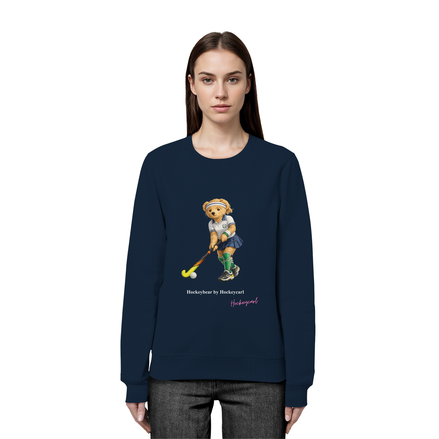 Hockeybear  - Organic Basic Unisex Sweatshirt - Hockeycarl