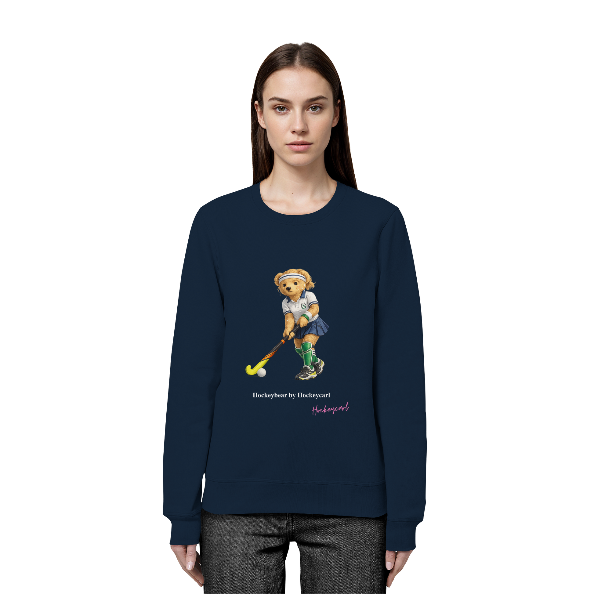 Hockeybear  - Organic Basic Unisex Sweatshirt - Hockeycarl