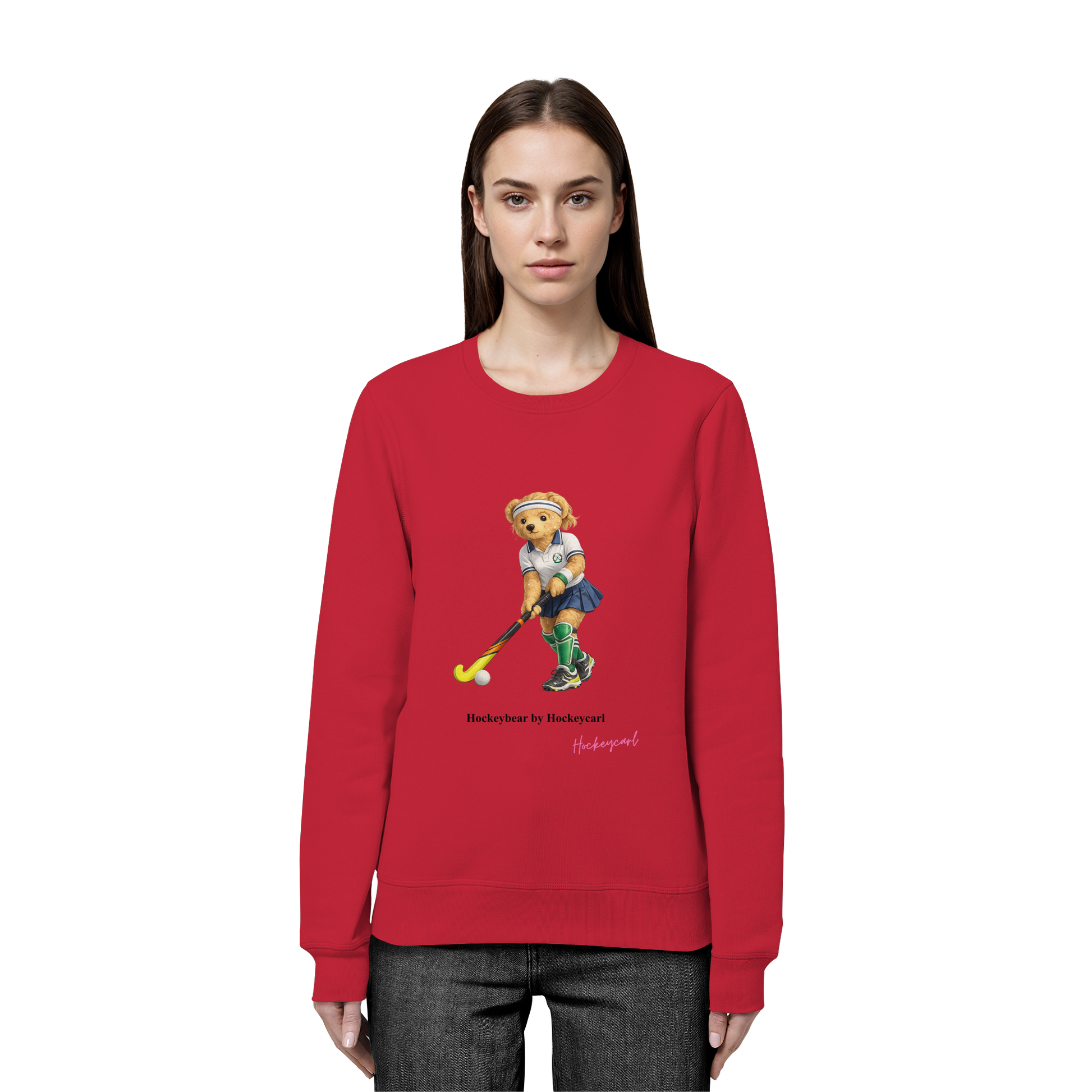 Hockeybear  - Organic Basic Unisex Sweatshirt - Hockeycarl