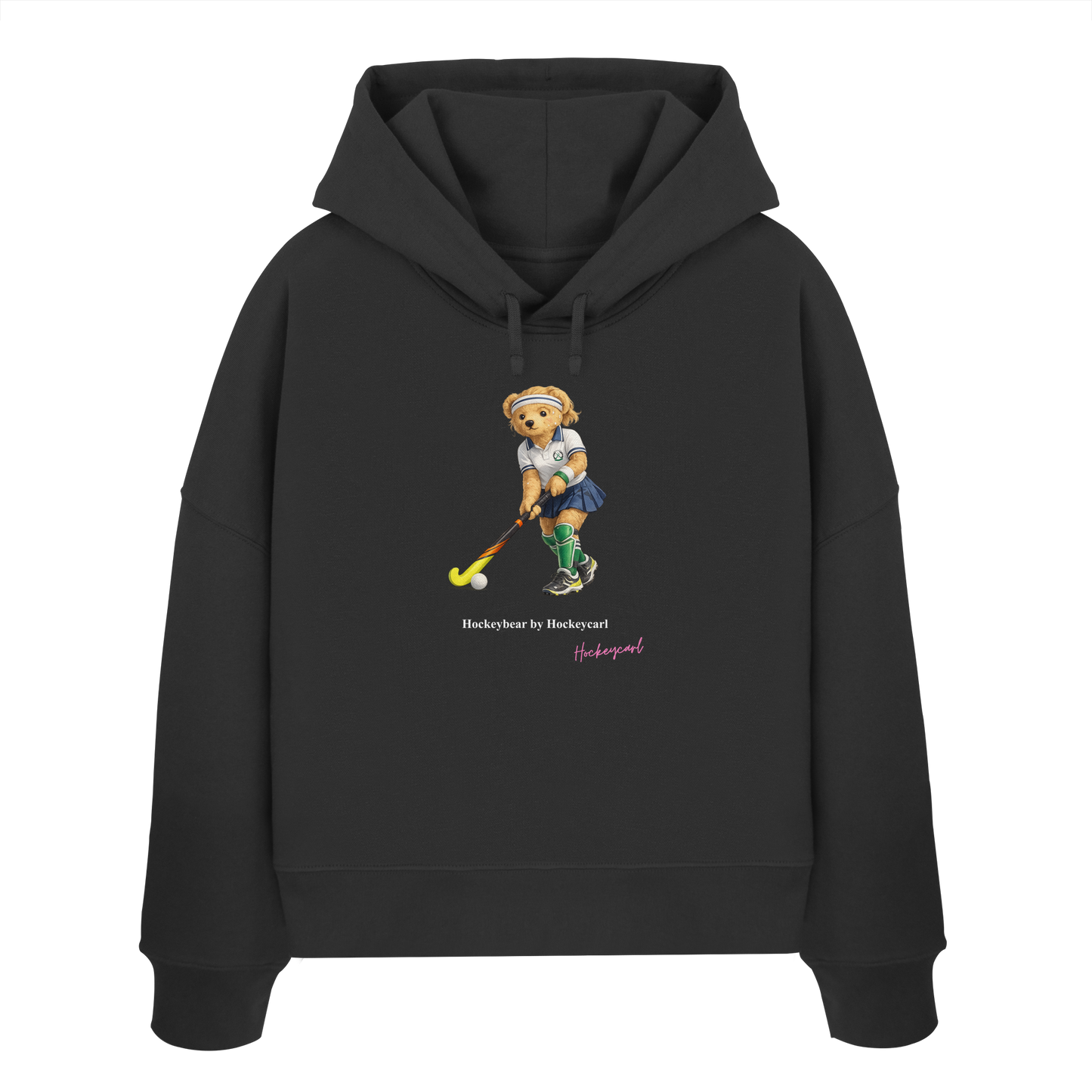 Hockeybear  - Womens Organic Boxcut Hoodie