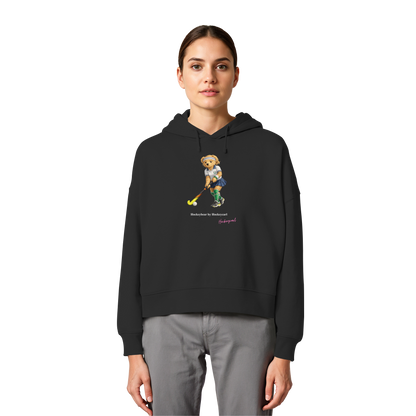 Hockeybear  - Womens Organic Boxcut Hoodie