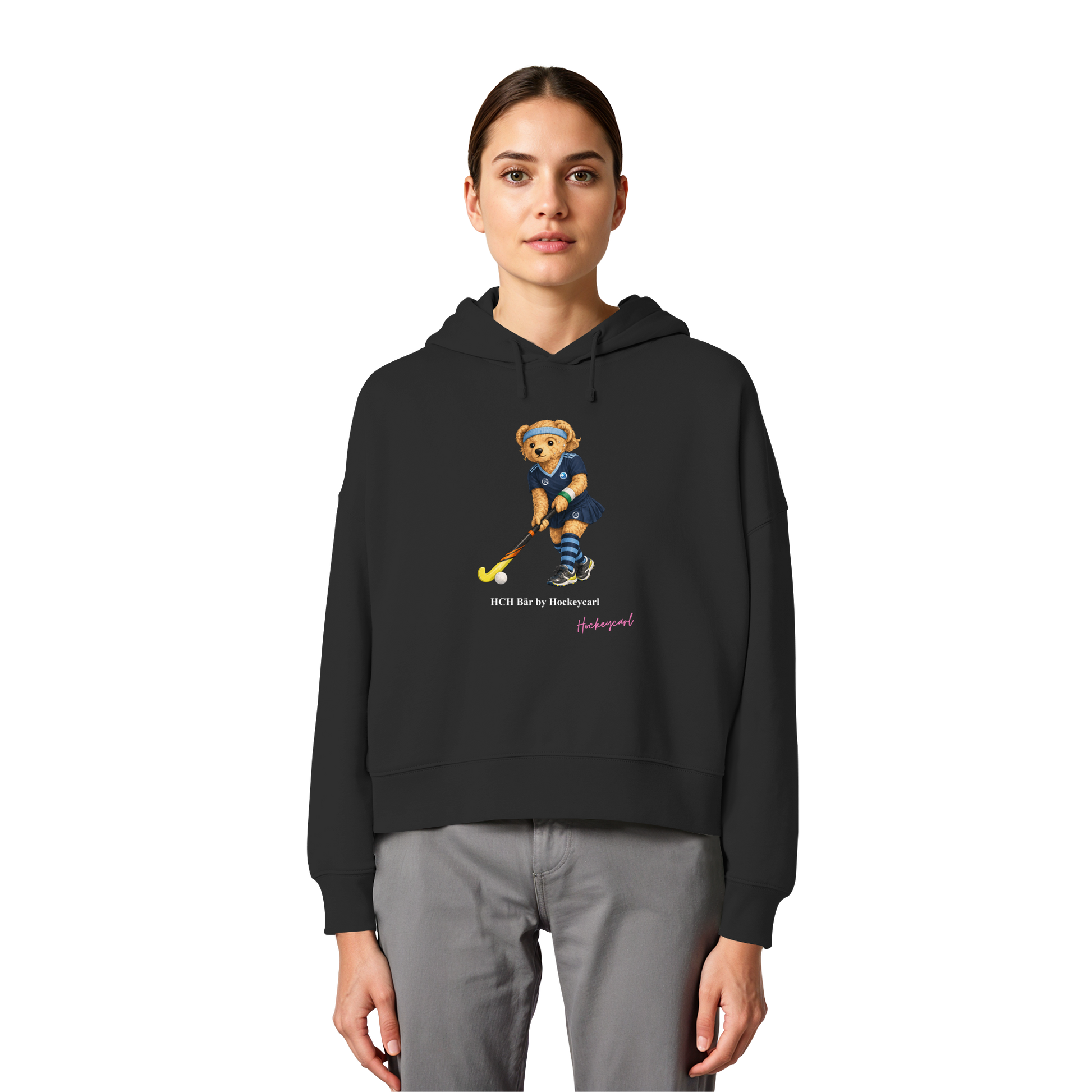 Hockey-Club Bad Homburg Bär - Womens Organic Boxcut Hoodie - Hockeycarl