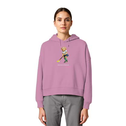Hockeybear  - Womens Organic Boxcut Hoodie