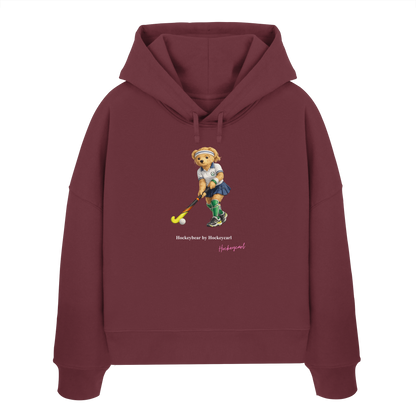 Hockeybear  - Womens Organic Boxcut Hoodie