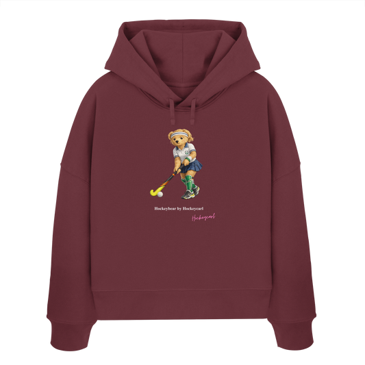 Hockeybear  - Womens Organic Boxcut Hoodie