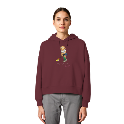 Hockeybear  - Womens Organic Boxcut Hoodie