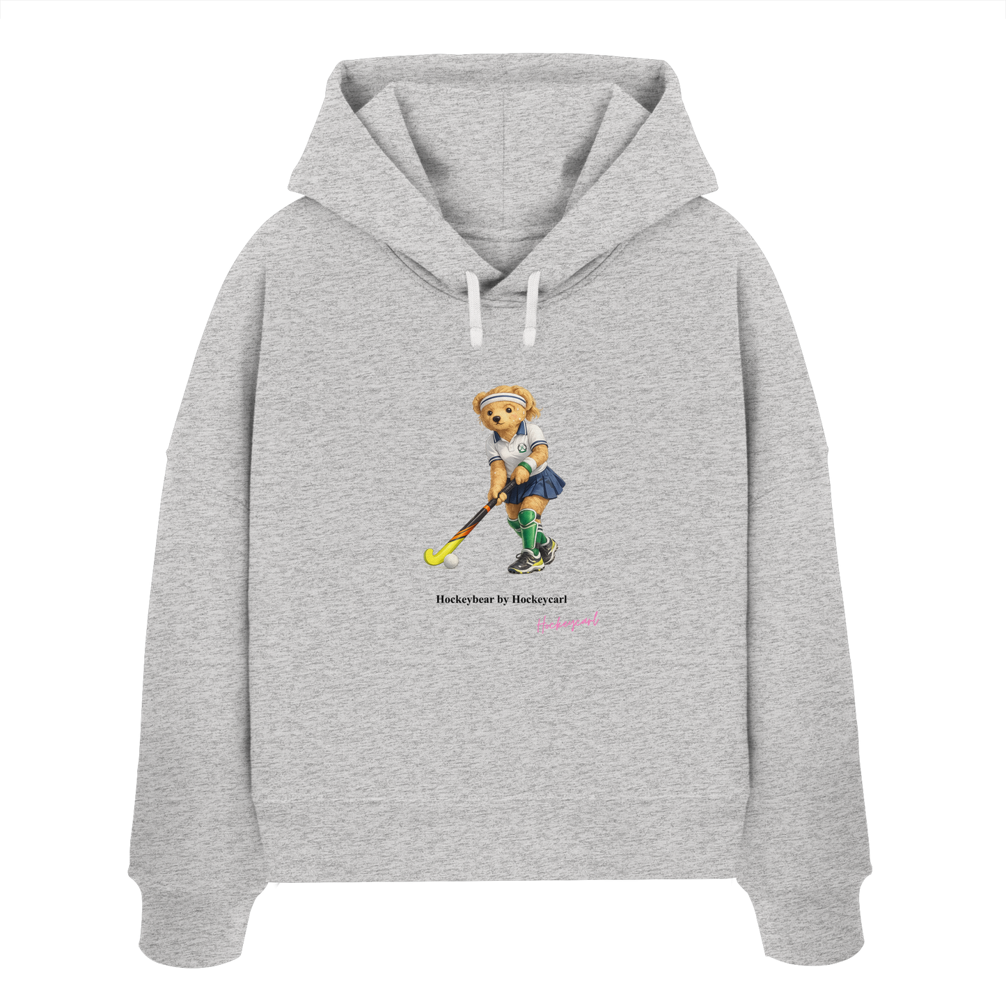 Hockeybear  - Womens Organic Boxcut Hoodie