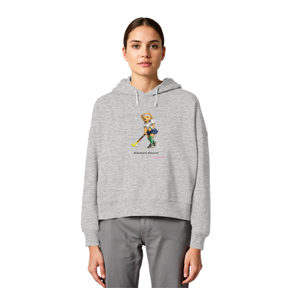Hockeybear  - Womens Organic Boxcut Hoodie
