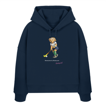 Hockeybear  - Womens Organic Boxcut Hoodie