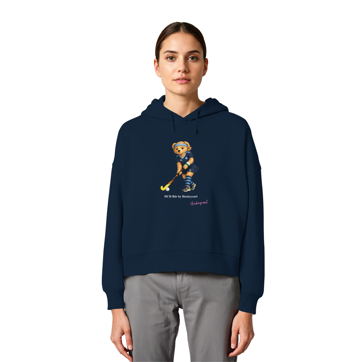 Hockey-Club Bad Homburg Bär - Womens Organic Boxcut Hoodie - Hockeycarl