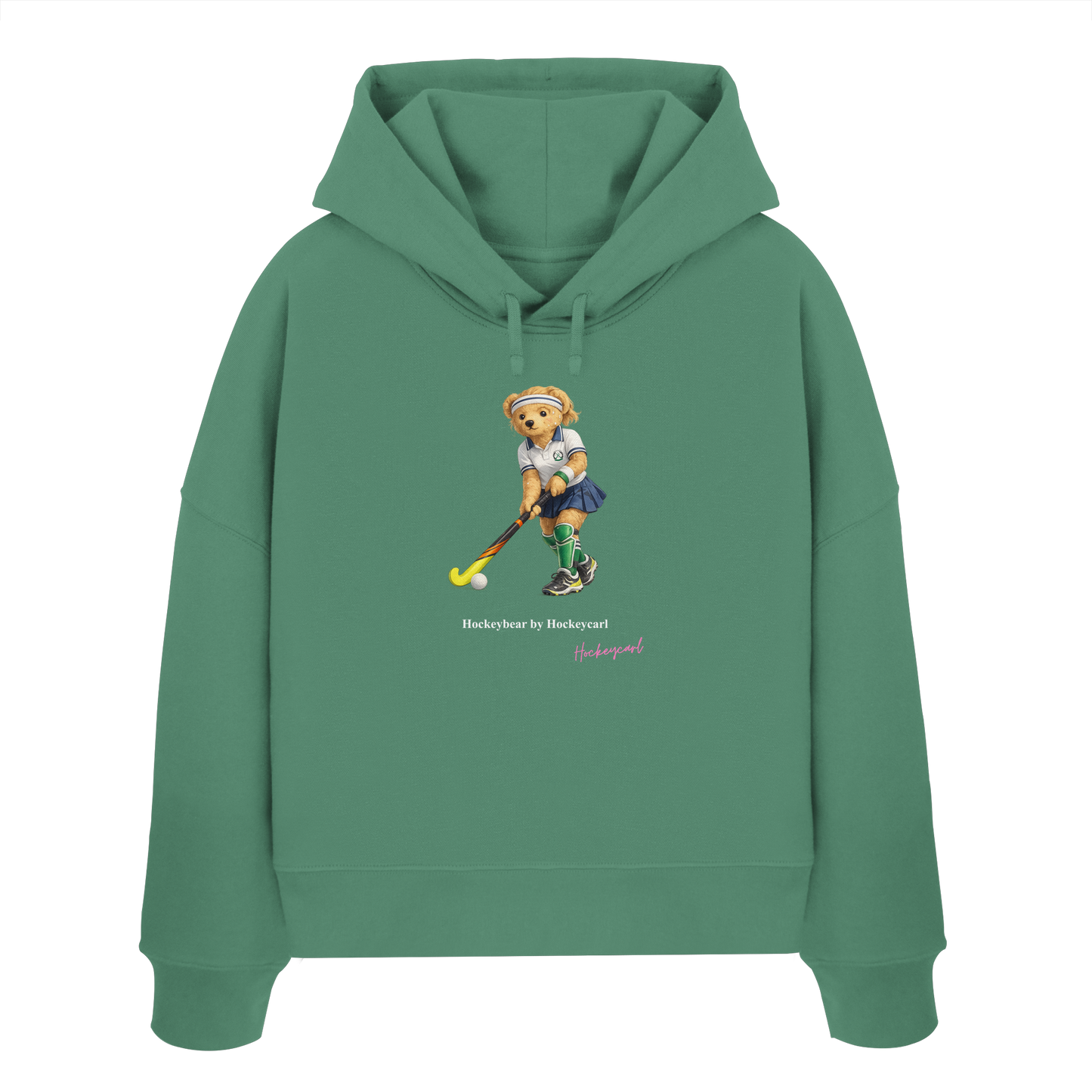 Hockeybear  - Womens Organic Boxcut Hoodie