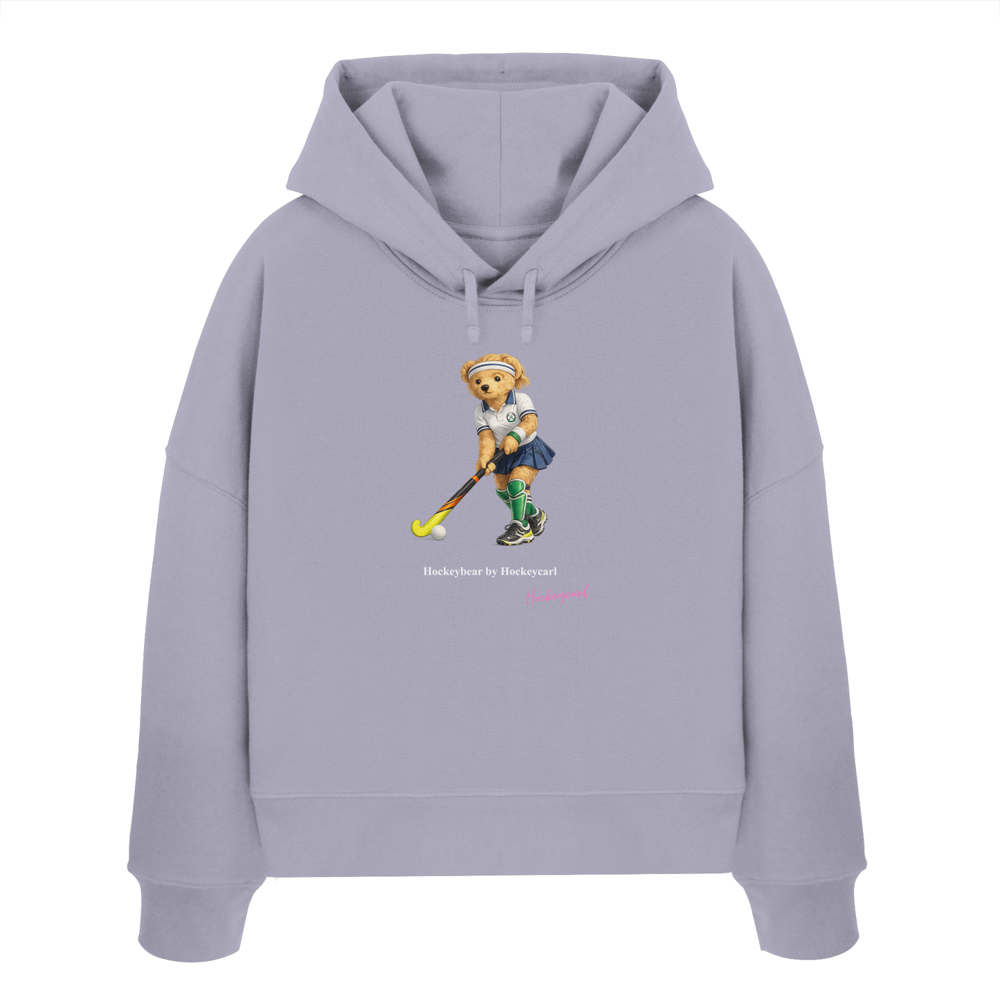 Hockeybear  - Womens Organic Boxcut Hoodie