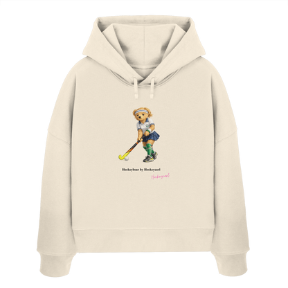 Hockeybear  - Womens Organic Boxcut Hoodie