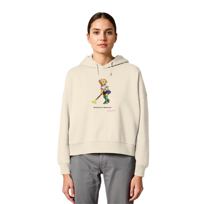Hockeybear  - Womens Organic Boxcut Hoodie