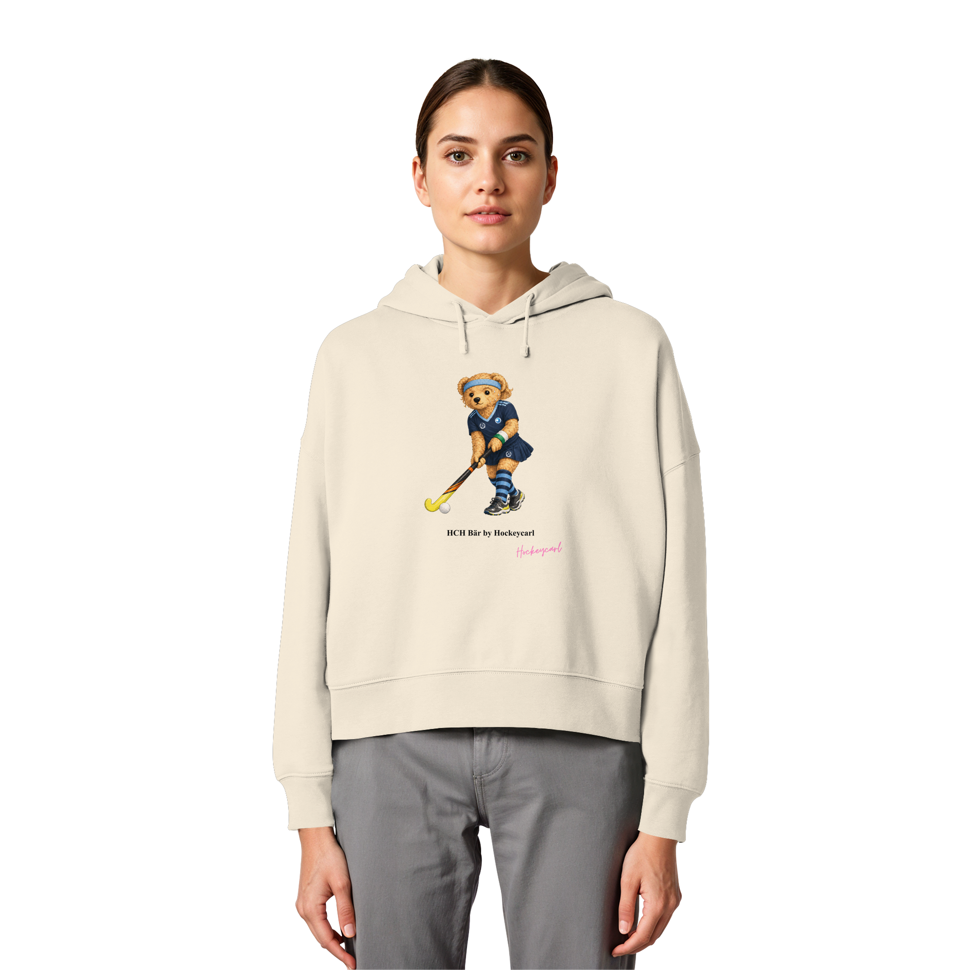 Hockey-Club Bad Homburg Bär - Womens Organic Boxcut Hoodie - Hockeycarl