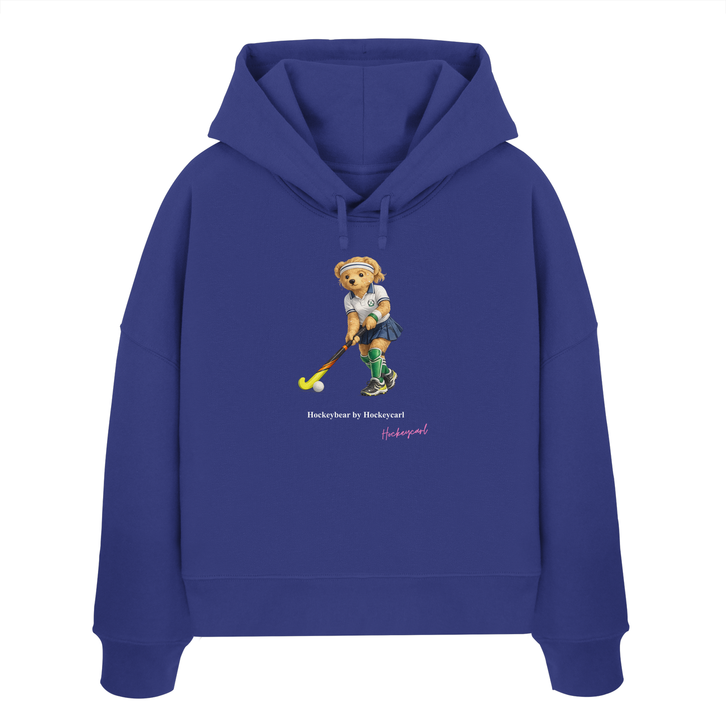 Hockeybear  - Womens Organic Boxcut Hoodie
