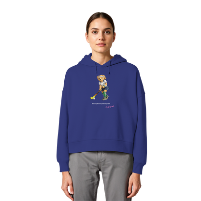 Hockeybear  - Womens Organic Boxcut Hoodie